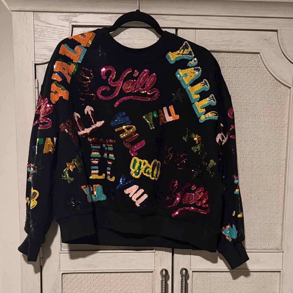 Queen of Sparkles Color Sequin Women's Sweatshirt
